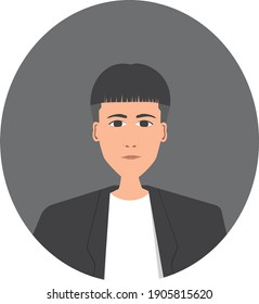 retrato vectorial de un hombre en su traje