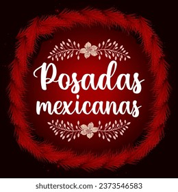 Vector posadas mexicanas vector illustration. Holiday poster.