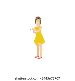 vector pose element world art day element illustration