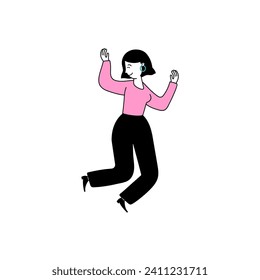 vector pose of people on holiday at the beach beach