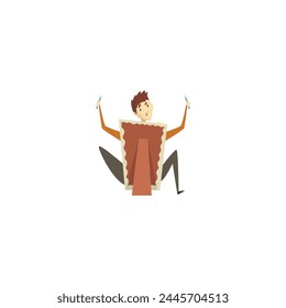 vector pose of a world art day painting artist painting