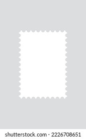 vector postage stamp mock up isolated