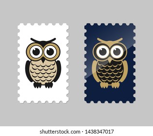 Briefmarken mit Vektorsymbol. Vektorgrafik