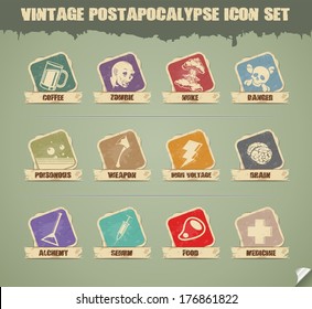 Vector Post-Apocalypse Icon Set