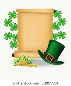 vector postcard advertising holiday St. Patrick s Day