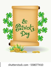 vector postcard advertising holiday St. Patrick s Day