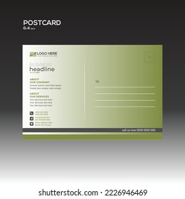 Vector Postcard Design for you and any use