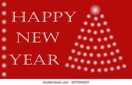 Postal vectorial para Feliz Año Nuevo y Feliz Navidad, Felices Fiestas