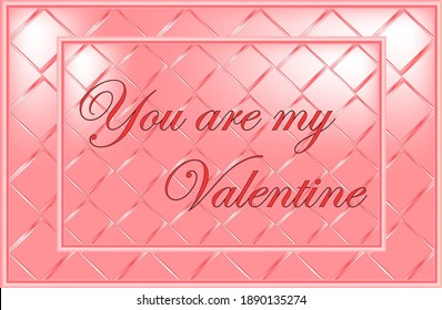 Vector postcard on St Valentine day 