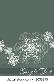 Vector postcard with place for you text