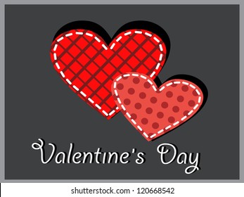 Vector postcard for Valentine's Day