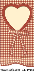 Vector postcard for Valentine's Day in vintage style