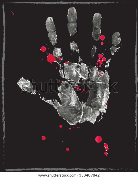 Vector Poster About Dangers Terrorismvector Hand Stock Vector (Royalty ...