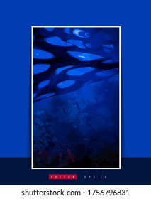 Vector poster background with 3D illustration abstract technology hi tech concept 