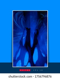 Vector poster background with 3D illustration abstract technology hi tech concept 