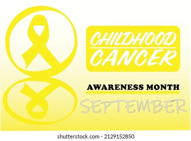 Cartel O Cartel De Diseño De La Concienciación Sobre El Cáncer Infantil Mes De Septiembre