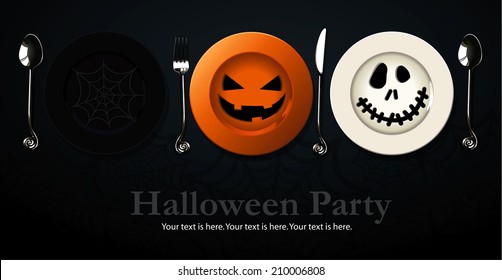Vector of Poster, banner for Halloween Party Night