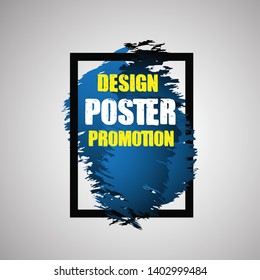 vector poster for blue design templates for promotion