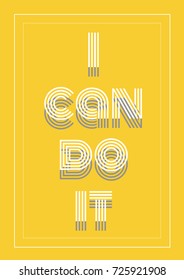 Vector poster, I can do it