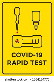 Vector Poster: Corona Virus (COVID-19) Rapid Test Poster