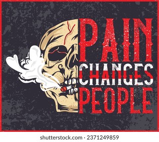 vector poster design with illustration of vintage skull . Skull background design