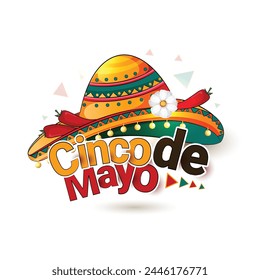 vector poster design for Mexican holiday,5th may Cinco De Mayo with abstract background.
