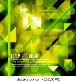 Vector poster design template background.