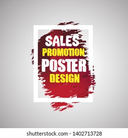 vector poster design template for promotion