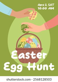 Vector poster for Easter Egg Hunt