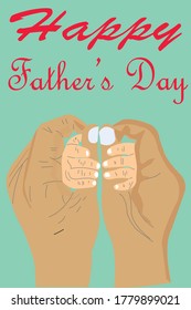 Vector poster for father's Day
