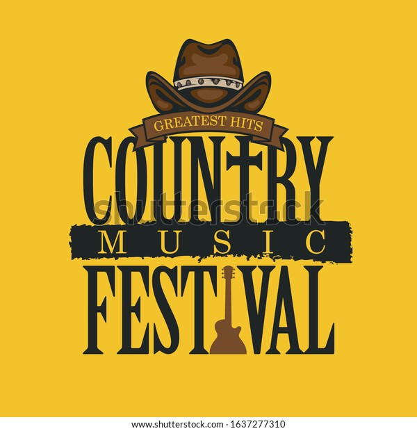 Vector Poster Festival Country Music On Stock Vector (Royalty Free ...