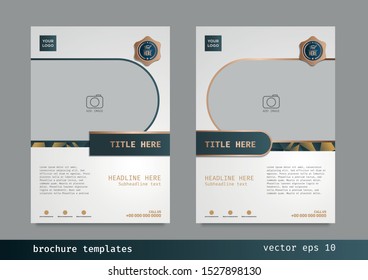 vector poster flyer pamphlet brochure cover design layout space real estate, hotel illustration template in A4 size