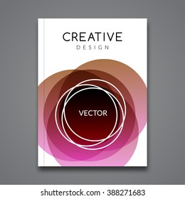 Vector Poster Flyer Template. Abstract colorful Background for Business Flyers, Posters and Placards. Brochure tamplate.