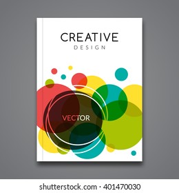 Vector Poster Flyer Template. Abstract colorful Background for Business Flyers, Posters and Placards. Brochure tamplate.