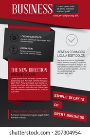 Vector poster or flyer for your business.