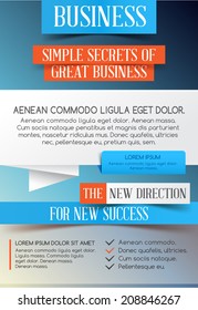 Vector poster or flyer for your business.