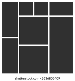 Vector poster frame mockup. stock illustration