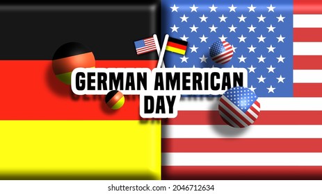 Vector Poster of German American Day Celebration