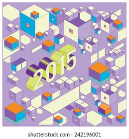 vector poster happy new year 