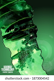 Vector poster of hi-tech concept 