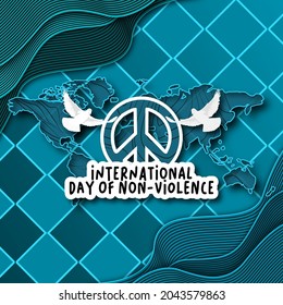 Vector Poster of International Day of Non-Violence