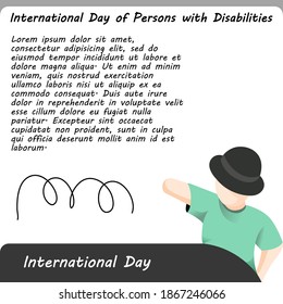 vector poster for International Day of Persons with Disabilities