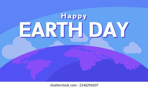 vector poster for international earth day which is celebrated every year which is brightly colored with the earth and suitable for big day celebrations and illustration of articles protecting our eart