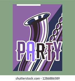 Vector poster for a live music festival with a microphone, acoustic guitar and inscription in retro style. Template for flyers, banners, invitations, brochures and covers