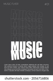 Vector poster for a live music festival or event. 