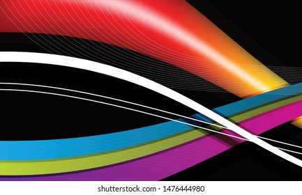 vector poster of modern colorful flow. Liquid form for your design project. EPS 10