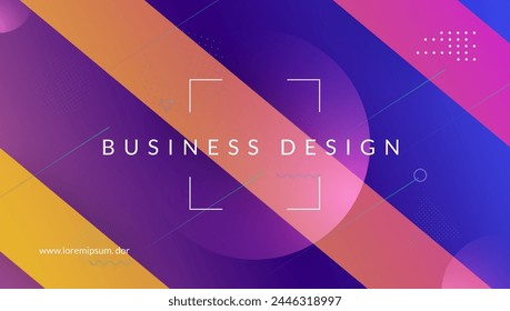 Vector Poster. Neon Summer Design. Purple Memphis Illustration. Business Cover. Dark Corporate Elements. Horizontal Ux. Cool Landing Page. Pink Vector Poster