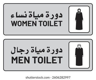 Vector poster of Open and Closed Sign, instructions for Open and Closed in Arabic and English , illustrator vector