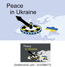 vector POSTER of peace in Ukraine