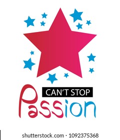 Vector poster with phrase and decor elements. Typography card color image. 
Design for t-shirt and prints.